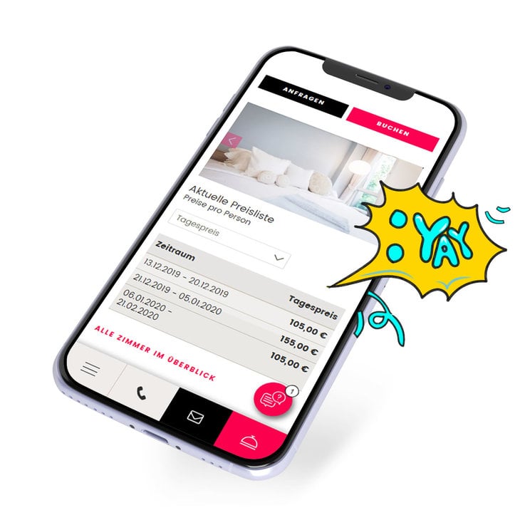 Booking engine can be integrated