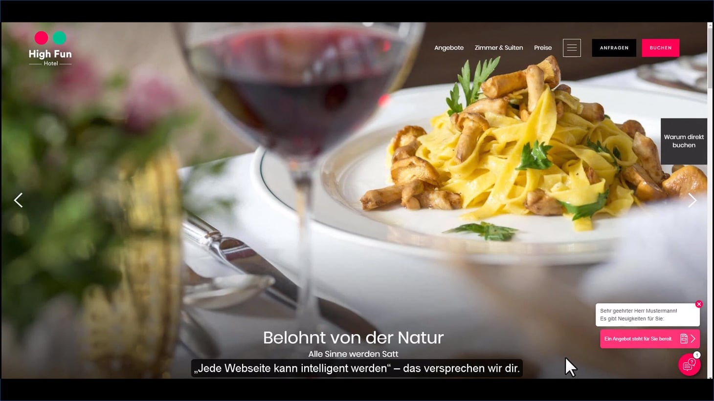 Any hotel website can become smart