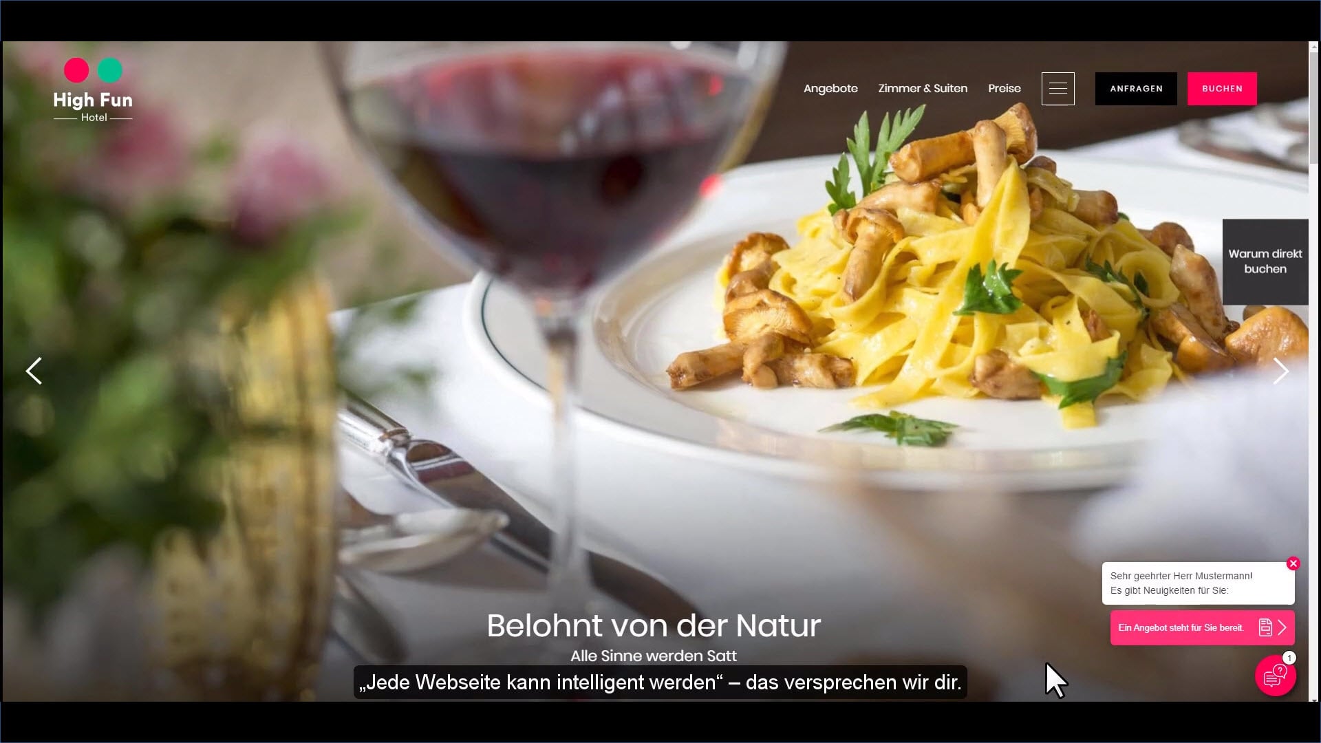 Any hotel website can become smart