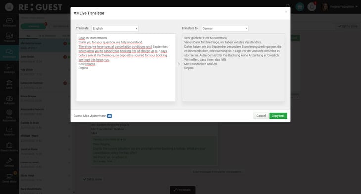 Re:Guest Live Translator in 6 Sprachen