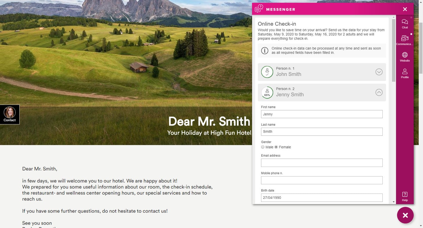 Online Check-in