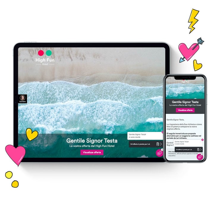 L'offerta in un website