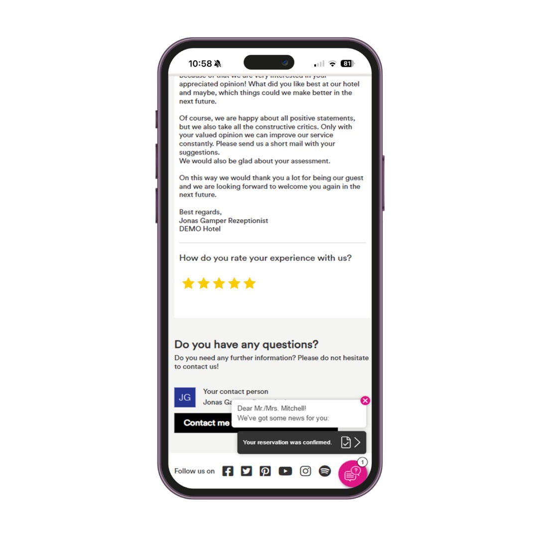 Review Post-stay