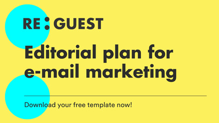 Editorial plan for email marketing: download your template now