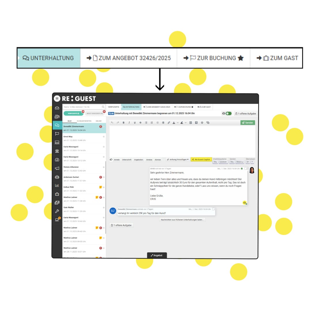 Mehr Buchungen & Zusatzverkäufe